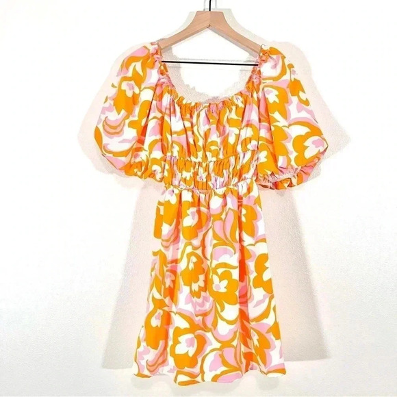 Sweet Lemon Puff Sleeve Dress with Pockets - Picture 5 of 11